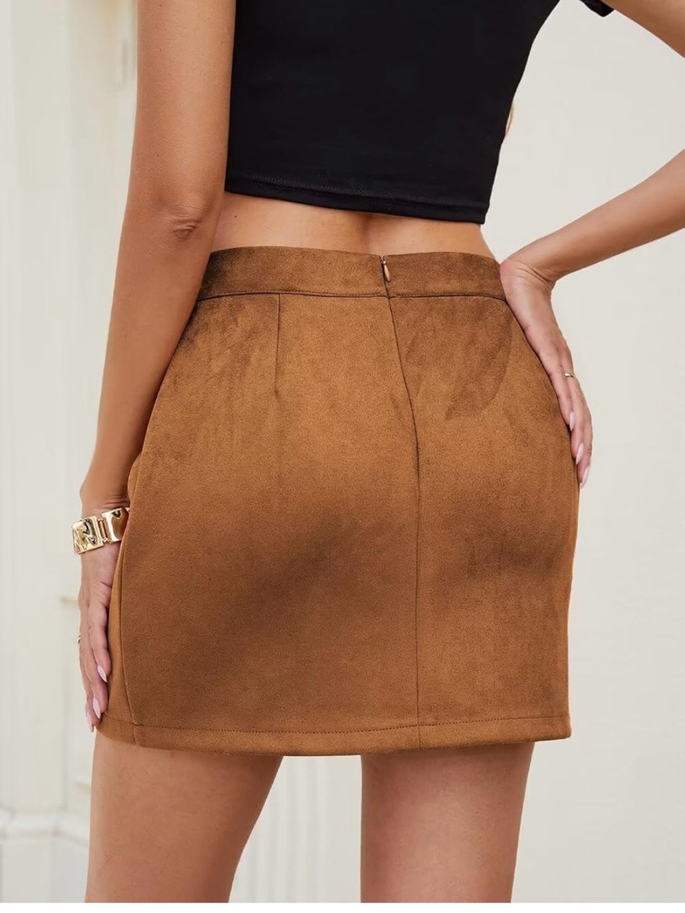 Fall Mini Skirt - Picture 2 of 4
